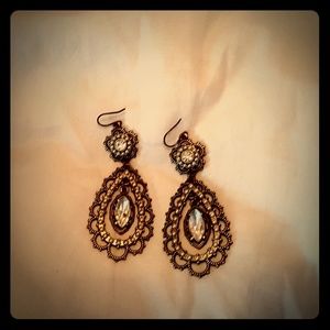 Crystal drop earrings